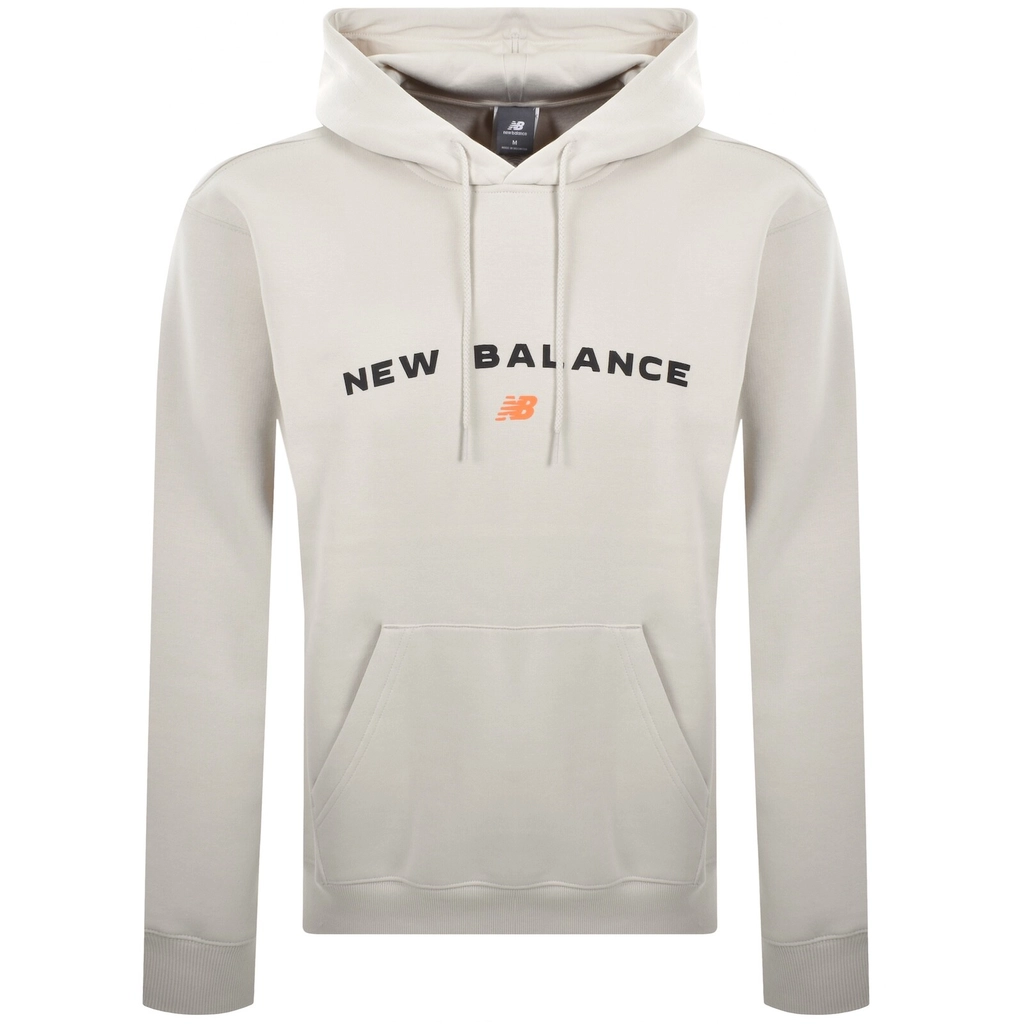 New Balance Graphic Logo Hoodie Beige